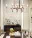 Modern dining table chandelier with lots of custom options