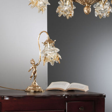 elegant-brass-blown-glass-table-light-metal-dining-room-lamp-amber-frosted-satin-bronze-gold-ivory-antique