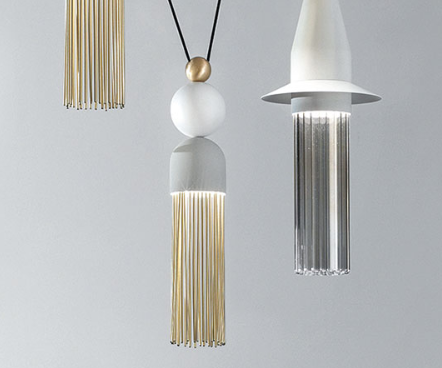 Modern 10 Light Composition From Italy In 4 Neutral Metal Colours