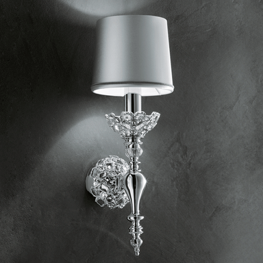 Stylish Traditional Italian Wall Light With Embedded Crystals