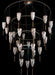 Huge Fortuny style Murano glass foyer chandelier with 30 lights