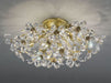 Asfour crystal ceiling light with flowers