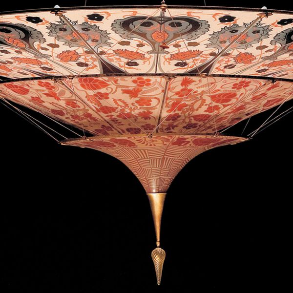 3 tier Fortuny style chandelier in Murano glass