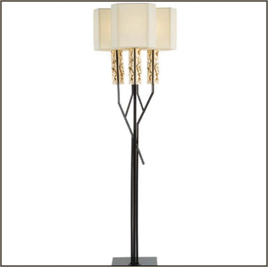 Luxurious Italian floor lamp with smart gold decoration