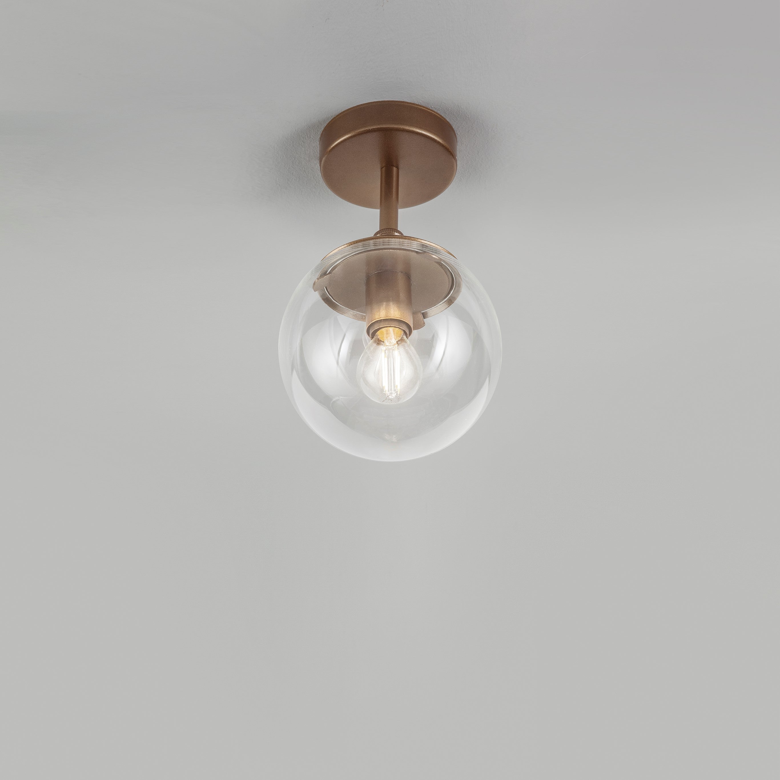 Globe recessed ceiling pendants