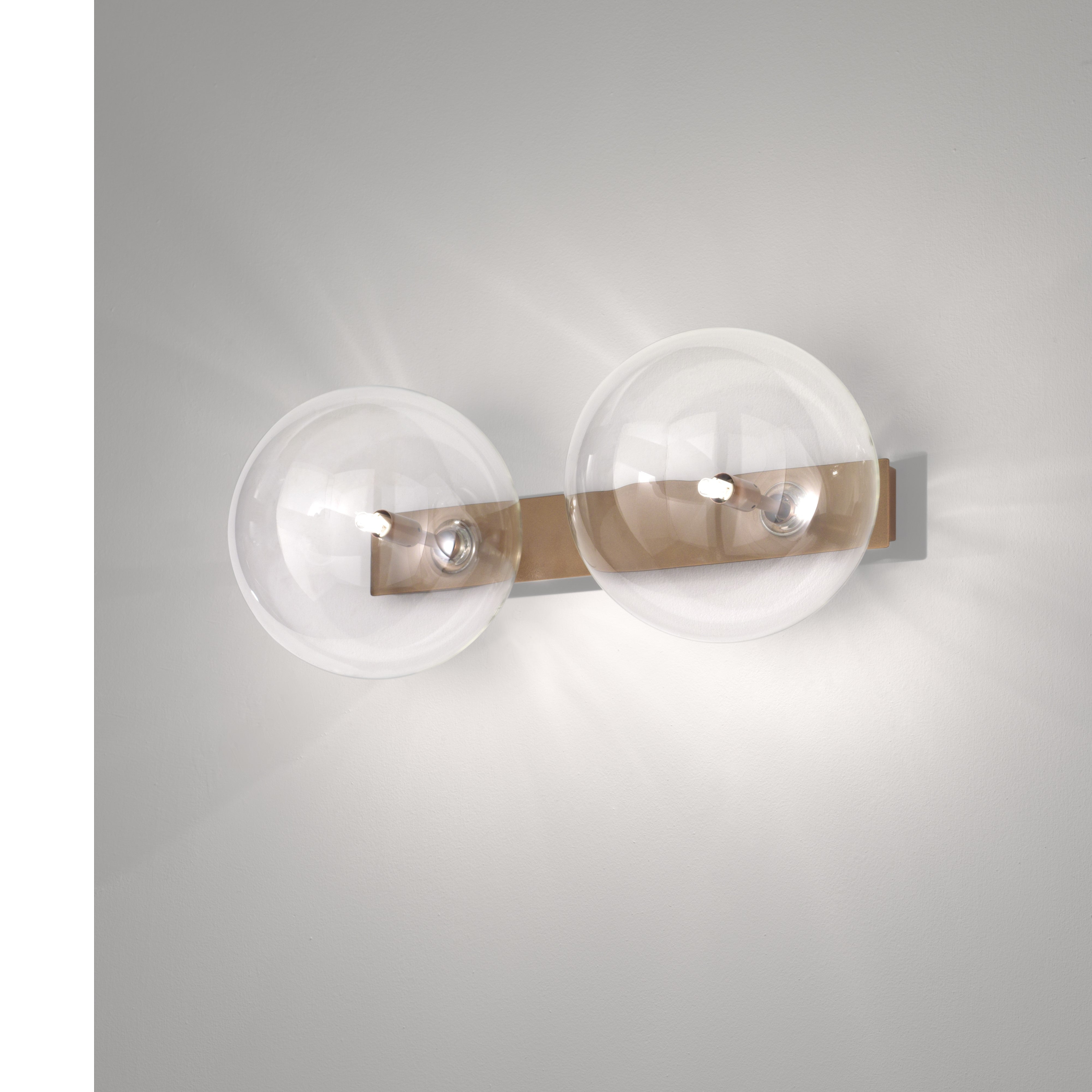 Estro glass globe table and wall light