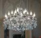 Smoked Glass Crystal Chandelier