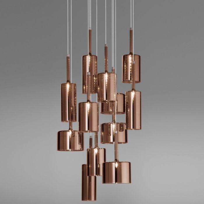 Red, Grey, Crystal And Bronze Spillray Sp12 From Axo Light