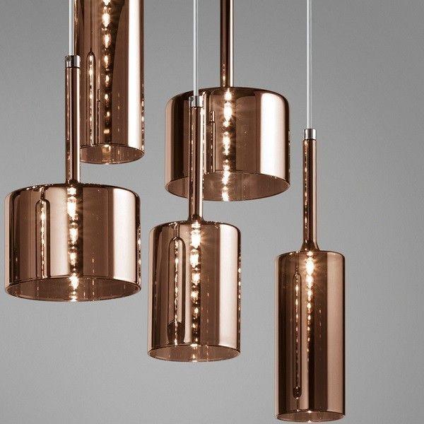 Crystal, Red, Grey And Bronze Spillray Sp6 From Axo Light