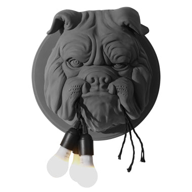 Bulldog ceramic wall lamp