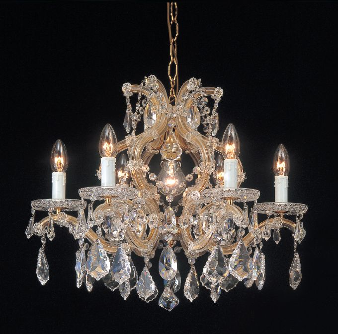 Maria Theresa  Swarovski Strass lead crystal 7 light chandelier