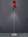 Red Swarovski Strass crystal flower floor lamp