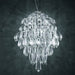 Large clear Swarovski Elements stairwell light