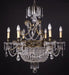 Superb traditional brass ans Asfour crystal chandelier