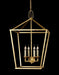 Large modern French gold ceiling lantern