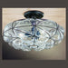 Venetian Glass Bowl Ceiling Light
