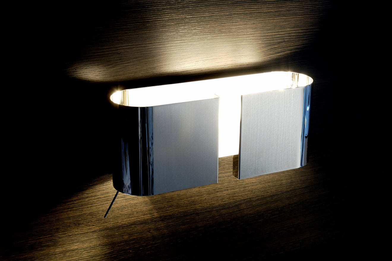 Sleek Modern White Or Chrome Designer Wall Light