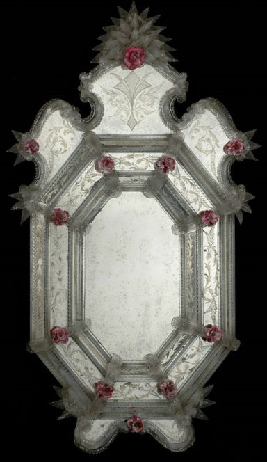 Hand-crafted Murano Glass Mirror
