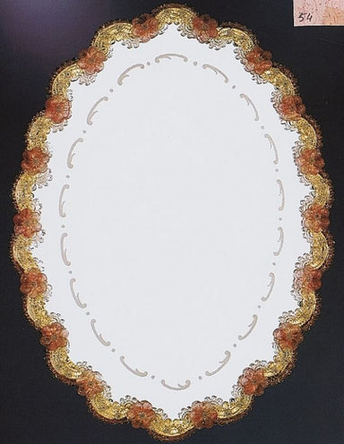 Decorative Venetian Mirror In Orange And Gold