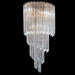 Tiered Murano glass wall light with lead crystal option