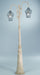Tall garden lamppost with Murano baloton diffuser