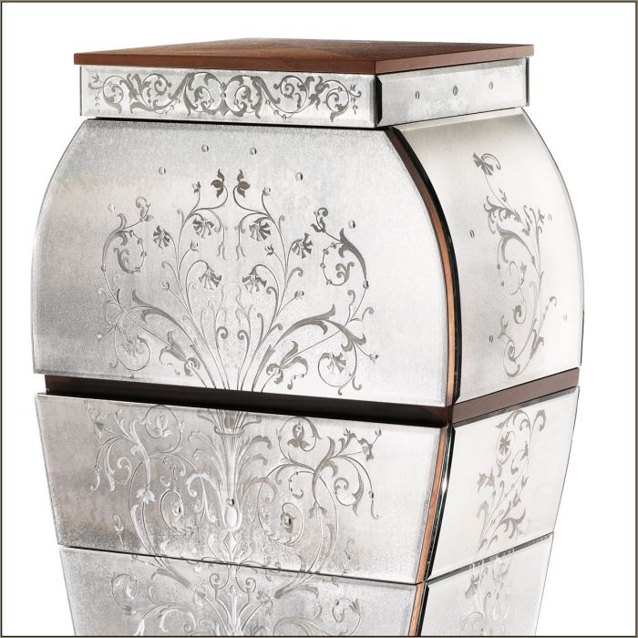 Venetian mirror bedroom furniture | classic luxury chest of drawers ...