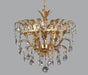 Classically Designed Gold Ceiling Light with Swarovski Elements