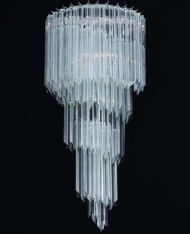 Mid-century style Murano glass prism wall light