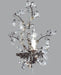 Silver Metal Wall Light with premium Elements Crystals