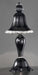 Venetian black glass table lamp
