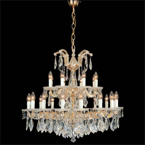 Strass 30% lead crystal 24 light Maria Theresa chandelier