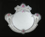 Venetian Mirror with Floral Pink Glass Decoration