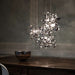 Argent 76 cm silver metal disc ceiling light by Terzani