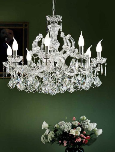 Maria Theresa Chandelier in Chrome Finish