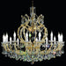 Gold Plated Crystal Glass Chandelier