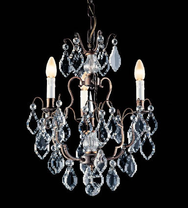 Small traditional crystal chandelier