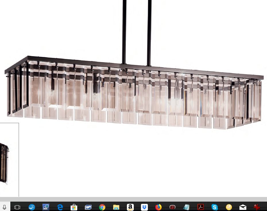 Chic modern wide gold or chrome Italian dining room chandelier with 7 colour choices