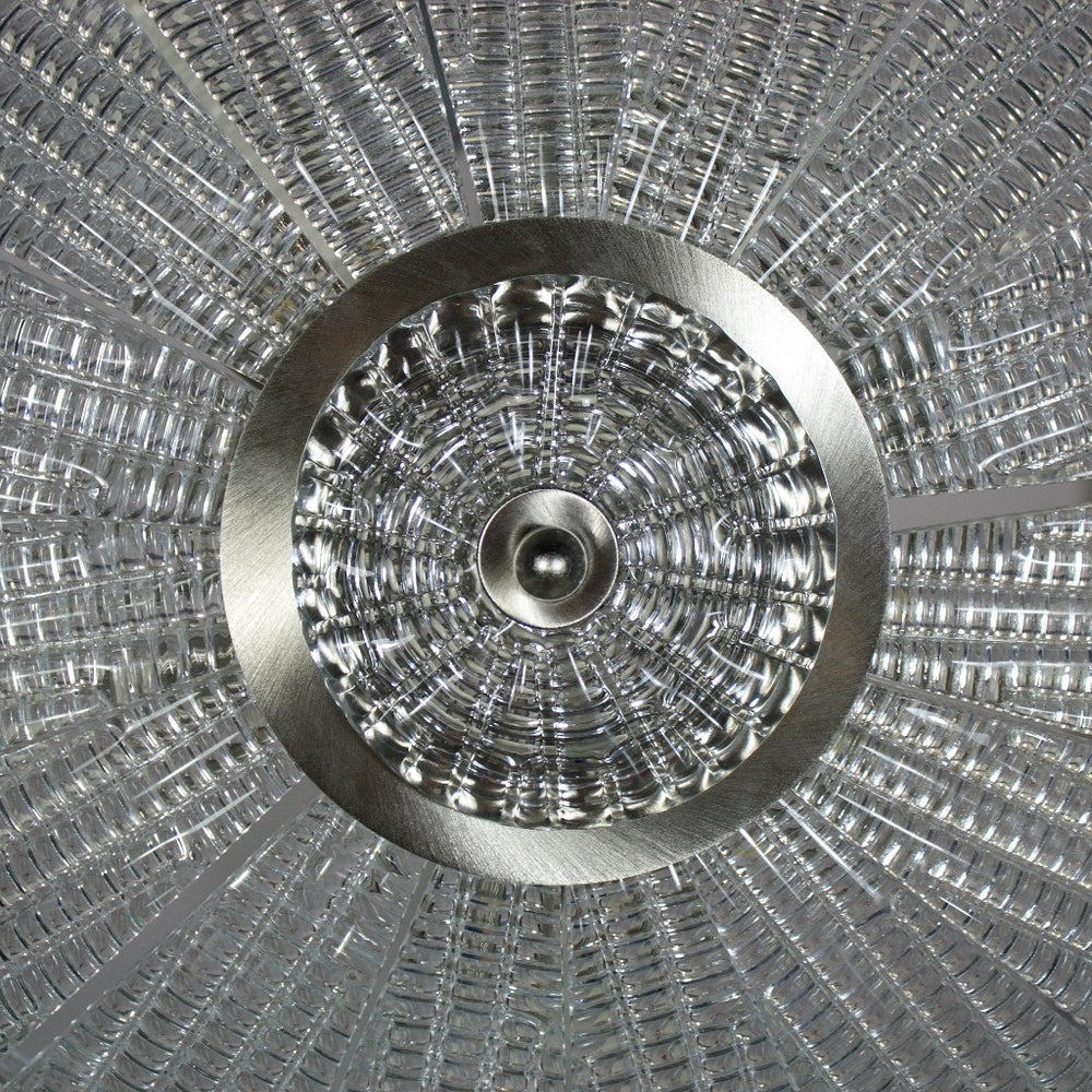 Large 1970S Style Murano Piastra Glass Ceiling Light In 4 Sizes