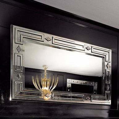 Superb large Venetian mirror in the art deco style