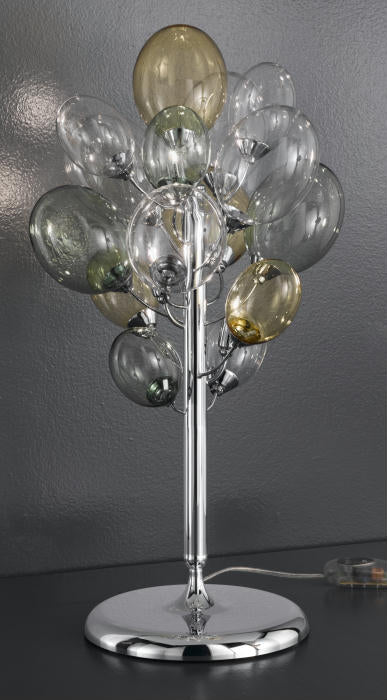 Nuvola' balloon table light in green, yellow and clear glass