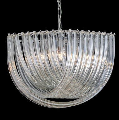 Elegant Large Modern Venetian Glass Ceiling Pendant In Three Sizes