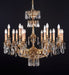 18 Light French Gold &Asfour crystal chandelier