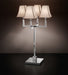 Modern Italian table lamp with choice of finish and shade colour