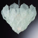Mid century style leaf chandelier in clear or amber Murano glass