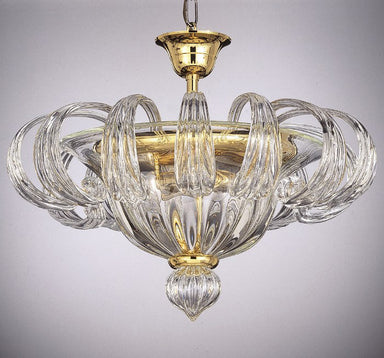 Golden Murano glass ceiling light