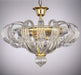 Golden Murano glass ceiling light