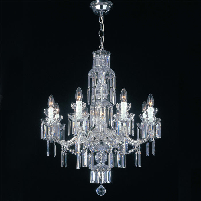 Maria Theresa 8 or 3 light Scholer crystal chandelier