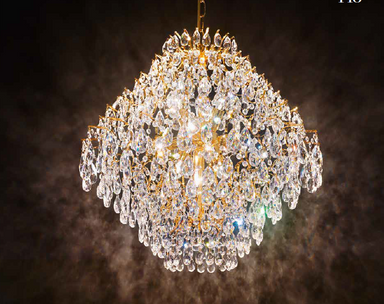 Luxurious Asfour Lead Crystal Centrepiece Ceiling Light In Several Sizes From 30 To 120 Cm