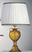 41 cm amber Murano glass table light base