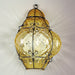 Amber Murano glass 'baloton' wall lantern